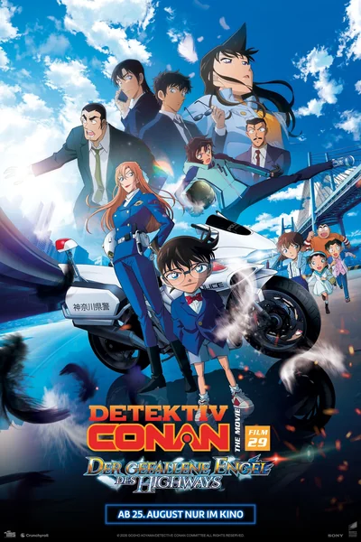 Detektiv Conan Film 29: Der gefallene Engel des Highways Anime Poster