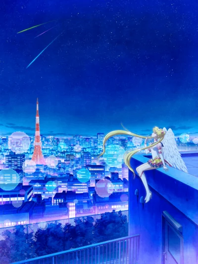 Pretty Guardian Sailor Moon Cosmos: Der Film Anime Poster