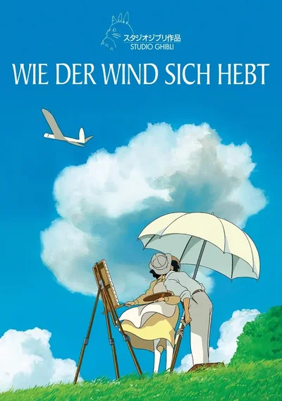 Wie der Wind sich hebt Anime Poster