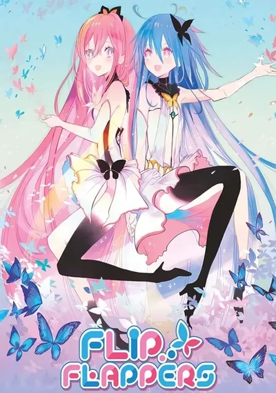 Flip Flappers Anime Poster