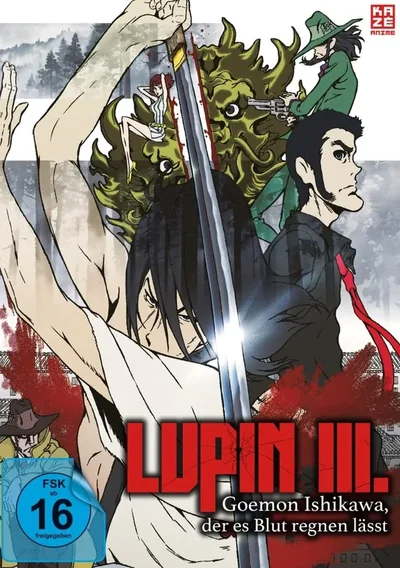 Lupin III.: Goemon Ishikawa, der es Blut regnen lässt Anime Poster